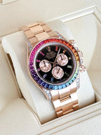 Rolex Daytona Rainbow Or Rose