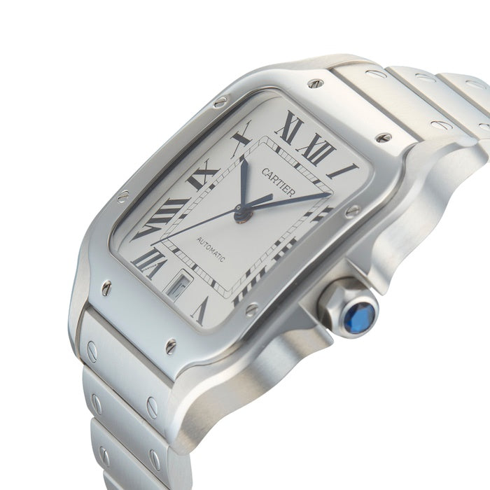 Santos de Cartier Medium Steel Bracelet/Strap Watch
