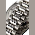 Rolex Day-Date 40 Platinum - Baguette / Blue Ombré