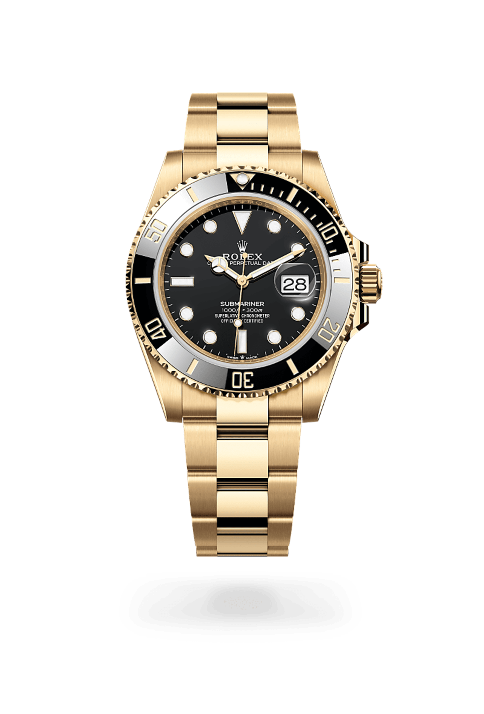 Rolex Submariner gold and black