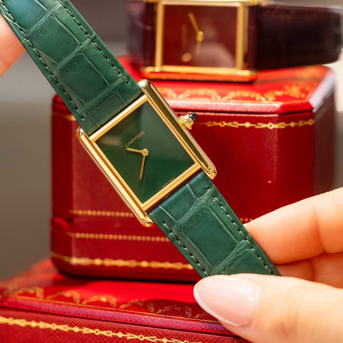 Cartier Tank Louis green dial
