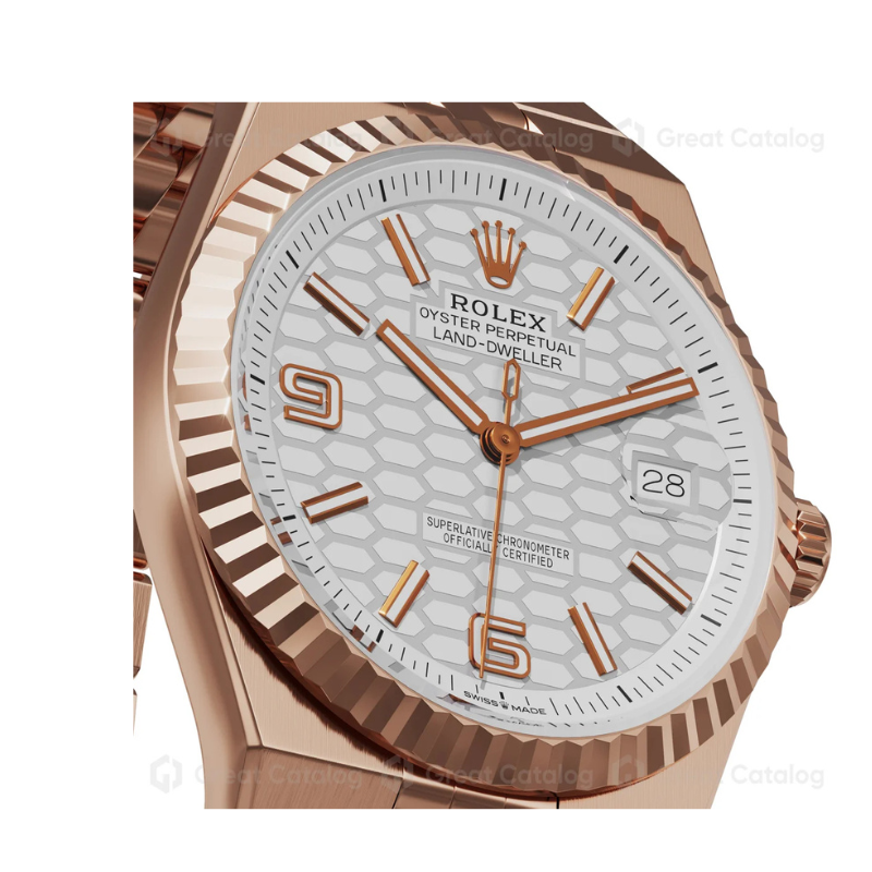 Rolex Land-Dweller White Honeycomb