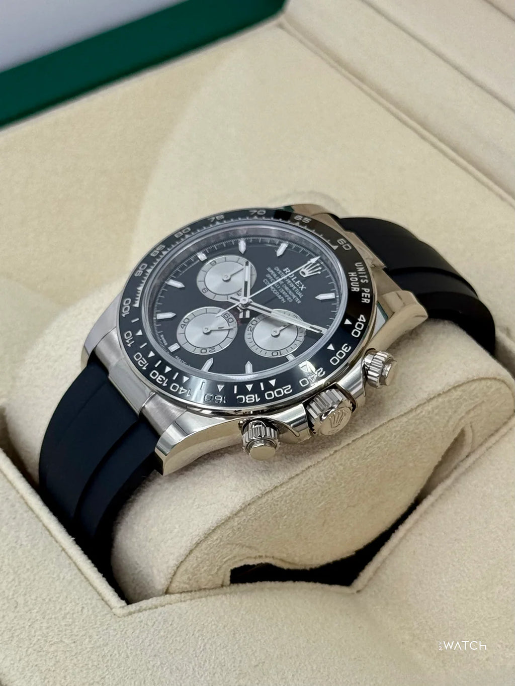 Rolex Daytona "Baby Le Mans" 40mm  White Gold Black Dial