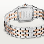 Cartier panthère or rose, acier, diamants
