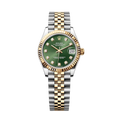 ROLEX LADY-DATEJUST 31MM TWO-TONE YELLOW GOLD GREEN