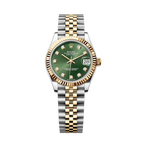 ROLEX LADY-DATEJUST 31MM TWO-TONE YELLOW GOLD GREEN