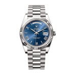 Rolex Day-Date 40 18ct White Gold Blue Dial