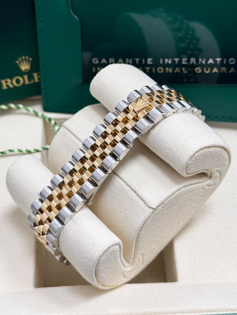 ROLEX LADY-DATEJUST 31MM TWO-TONE YELLOW GOLD GREEN