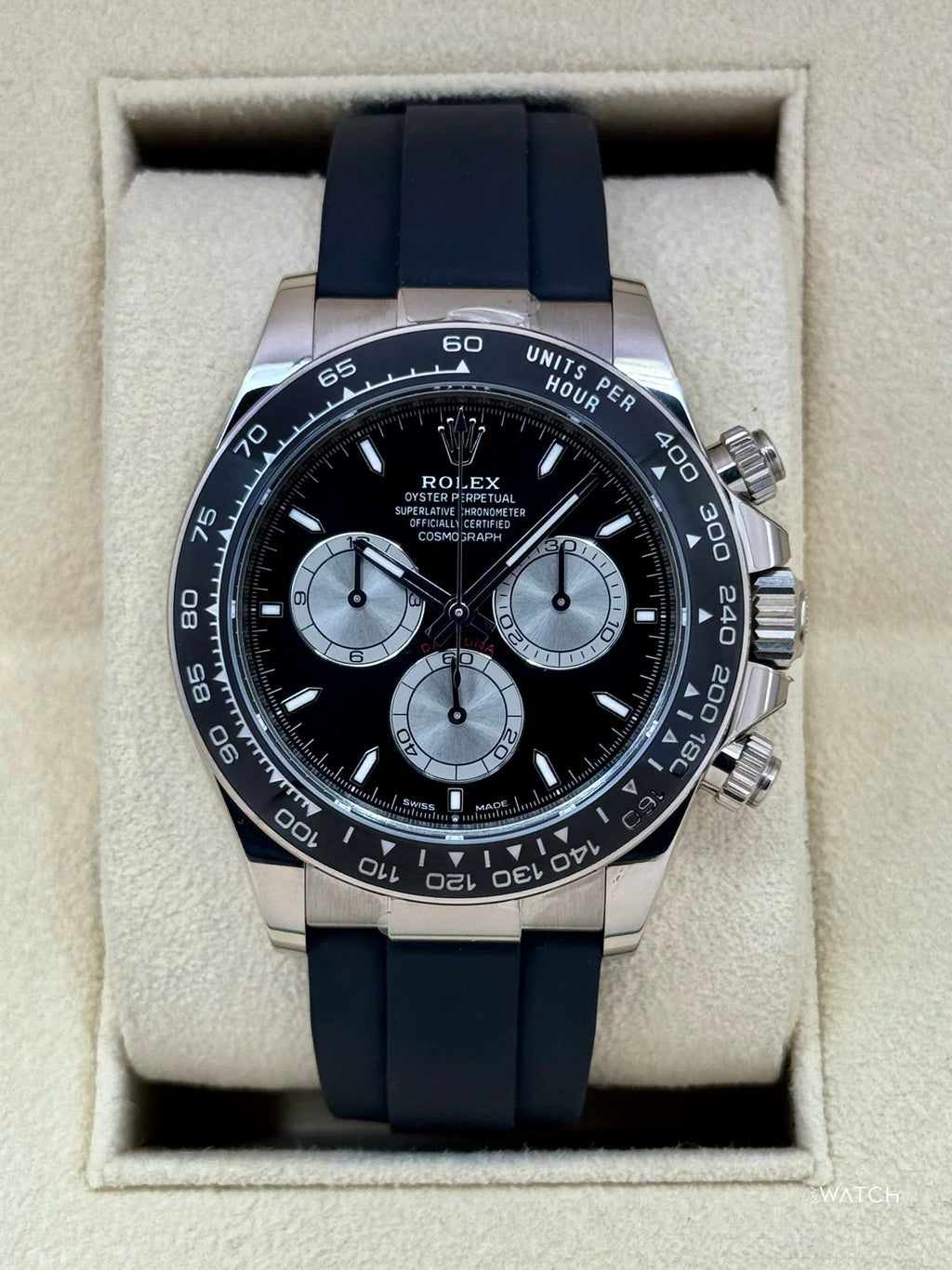 Rolex Daytona "Baby Le Mans" 40mm  White Gold Black Dial