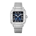 Cartier Santos De Cartier Blue 2023 Dial Medium complete set