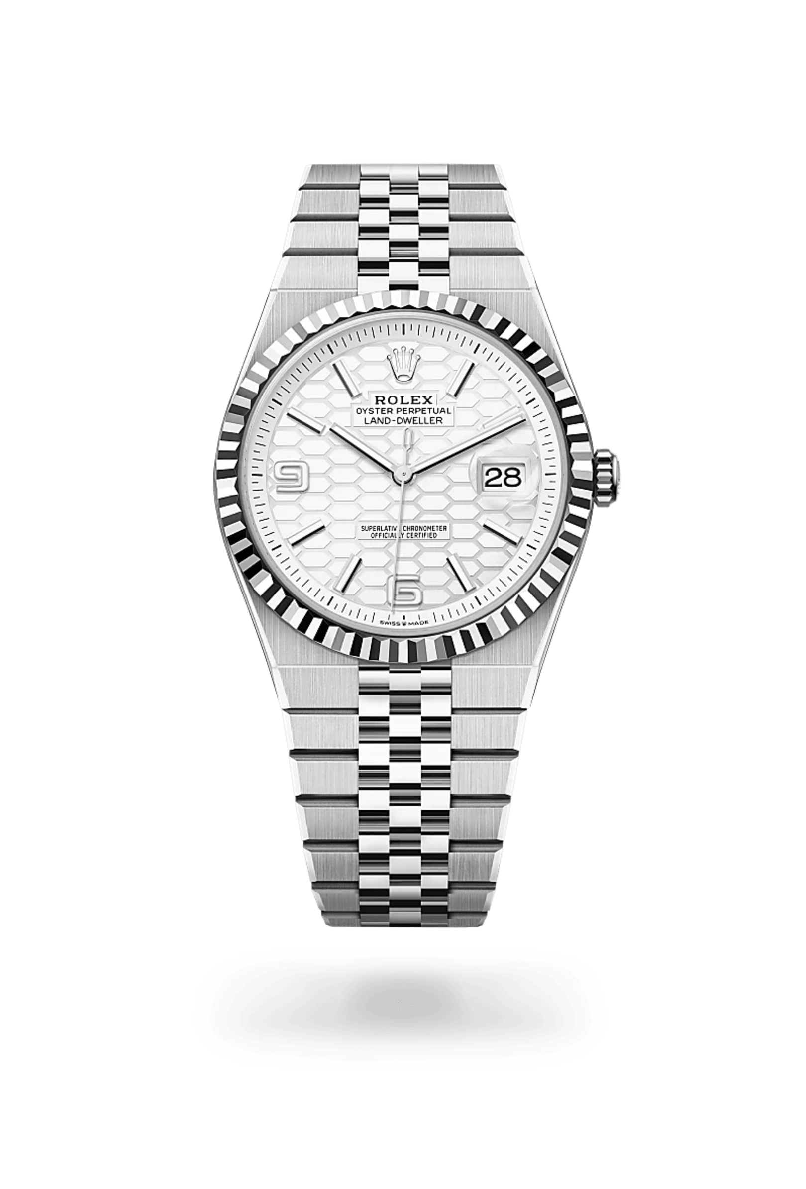 Rolex LAND Deller 40 mm Steel & White Gold