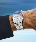 Rolex LAND Deller 40 mm Steel & White Gold