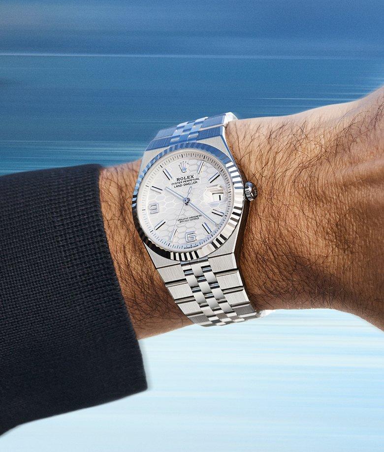 Rolex LAND Deller 40 mm Steel & White Gold