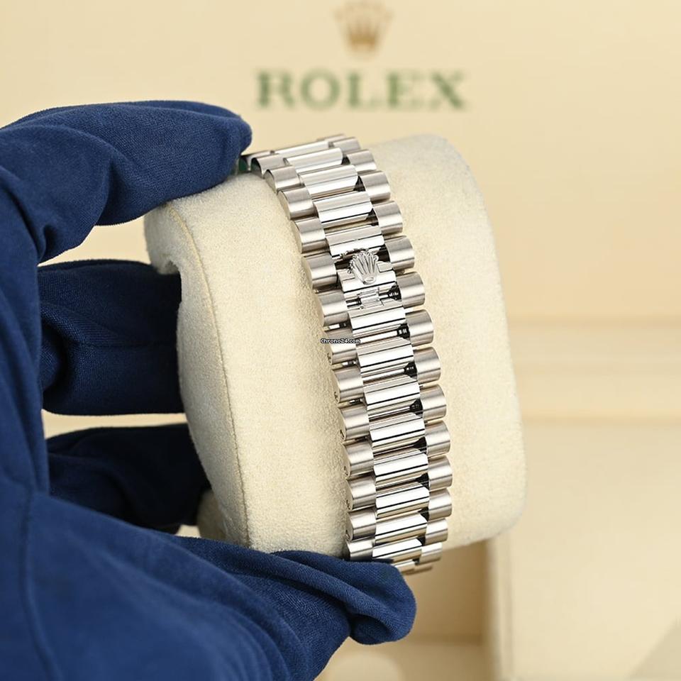 Rolex Day-Date 40 18ct White Gold Blue Dial