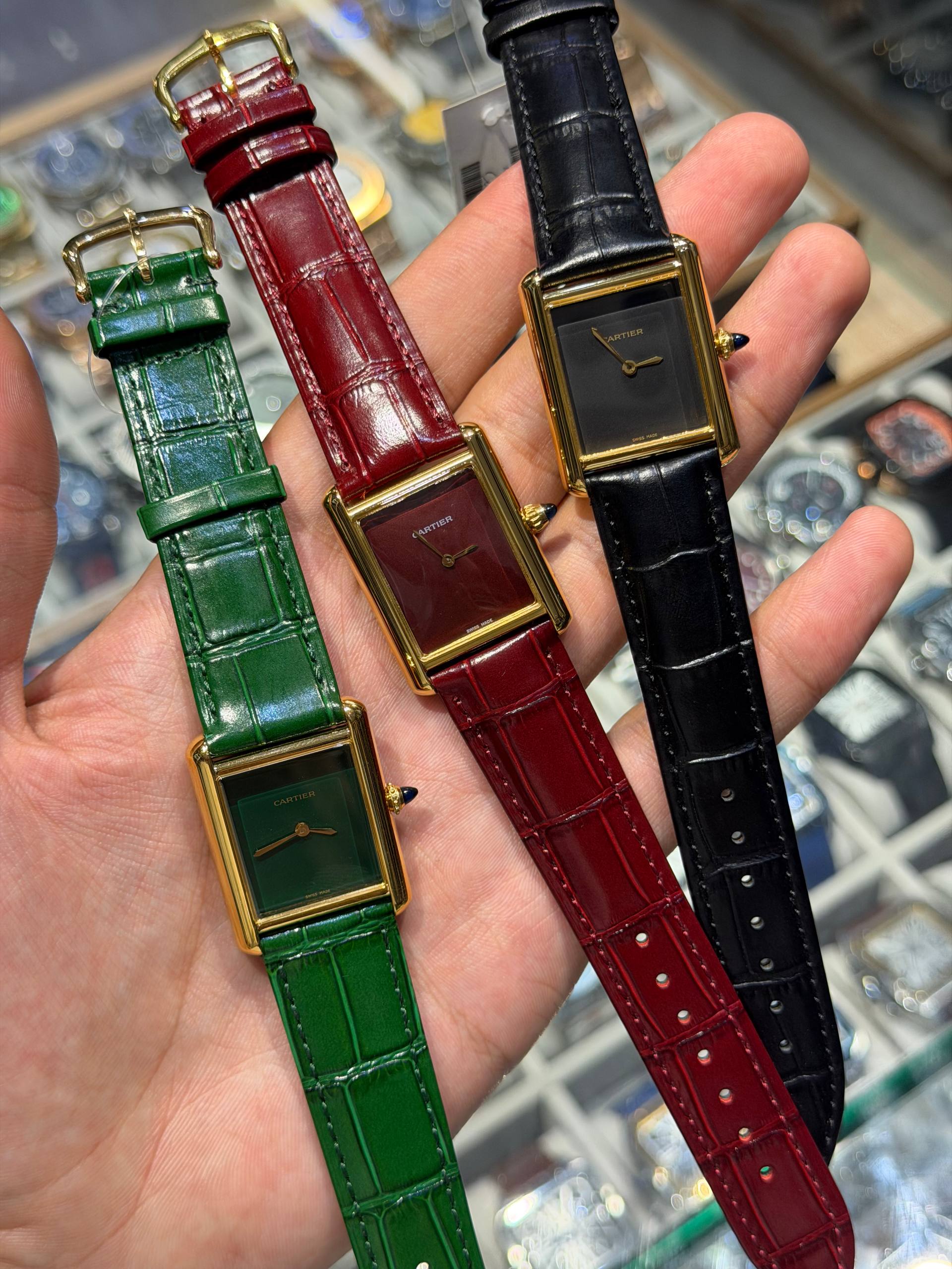 Cartier Tank Louis green dial