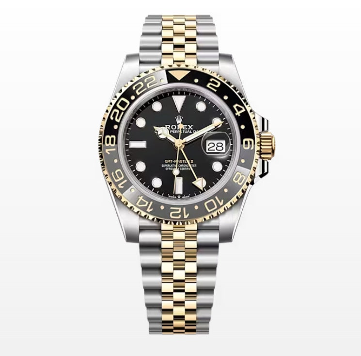 Rolex GMT-Master II Oyster, 40 mm, acier Oystersteel et or jaune