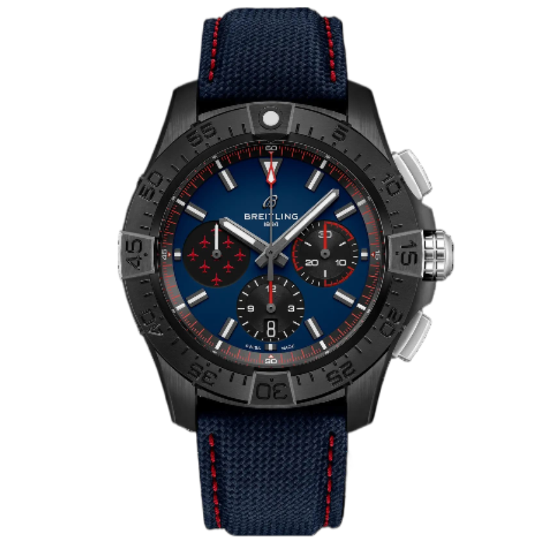Red Arrows Avenger B01 Night Mission Blue Chronograph Watch Référence: Breitling