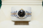 Rolex Datejust Two-Tone Jubilee Black Diamond Dial