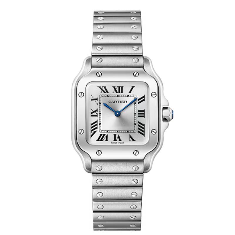 Santos de Cartier Medium Steel Bracelet/Strap Watch