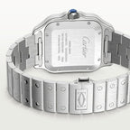 Cartier Santos WSSA0018 LARGE Size White Dial Stainless Steel UNWORN