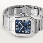 Cartier Santos De Cartier Blue 2023 Dial Medium complete set