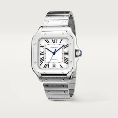 Santos de Cartier Medium Steel Bracelet/Strap Watch