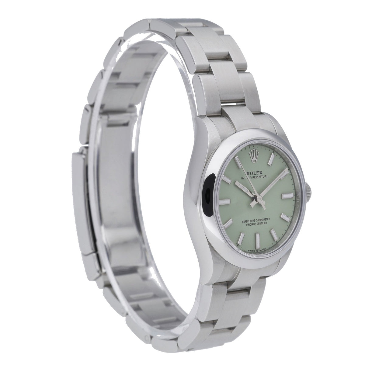 Oyster Perpetual 41 Oystersteel Pistachio-Green Dial Référence: ROLEX FEMME