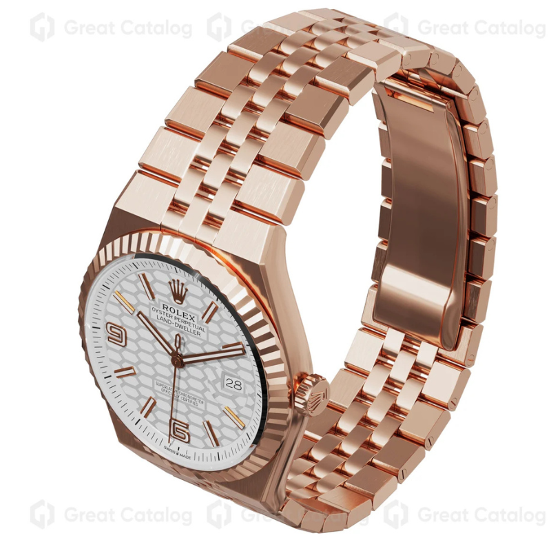 Rolex Land-Dweller White Honeycomb